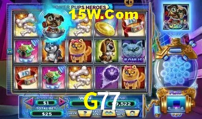 Slots com jackpots e giros grátis na G77